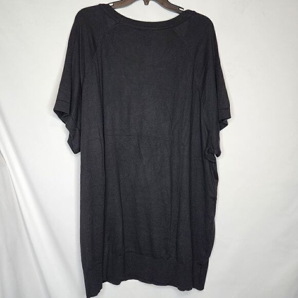 5X 28W Torrid Black Star Wars Sweater Short Sleeve Embroidered Classic Fit Movie - Picture 7 of 7
